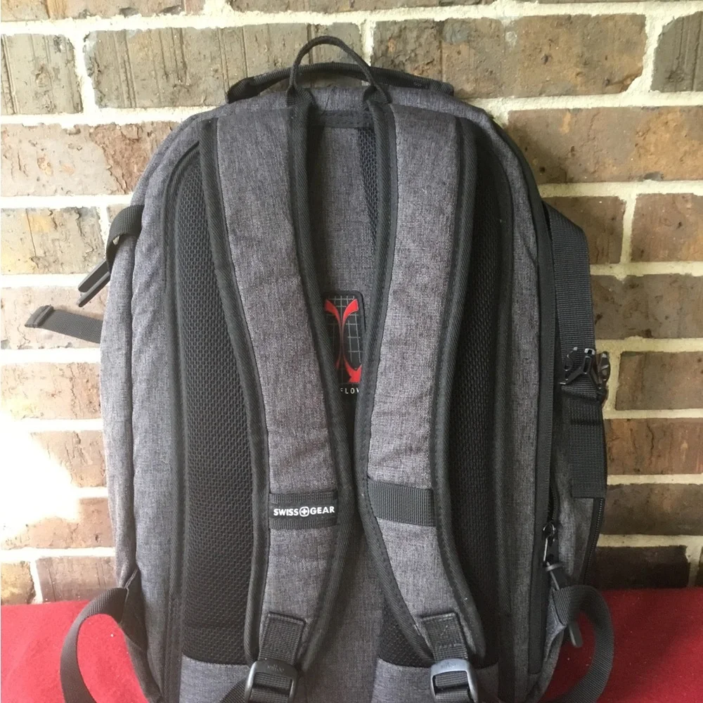 SwissGear Gray Heather Laptop Backpack with Black Accents